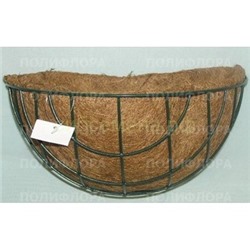Кашпо металл. (коковита) настенная 30 см RT212-9/GD2-G012