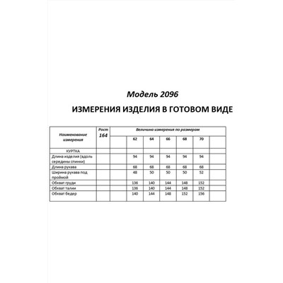 Shetti 2096 ментол, Куртка
