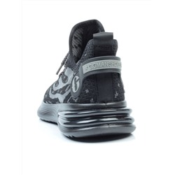 HA101 BLACK/GRAY Кроссовки летние мужские (текстиль) размер