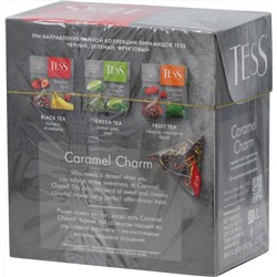TESS. Pyramids Collection. CARAMEL CHARM (черный) карт.пачка, 20 пирамидки