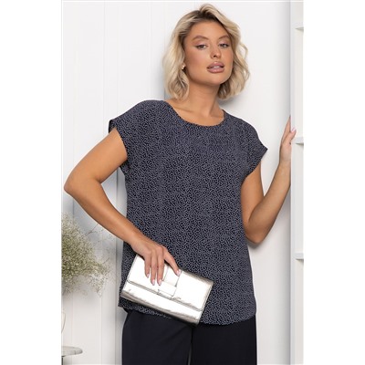 Блуза Милена (темно-синяя) Б14302-8М