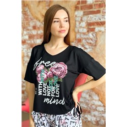 Футболка 8137 (Черный)