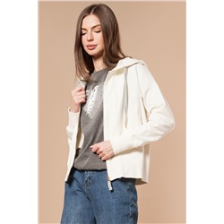 Худи на молнии с золотистой фурнитурой