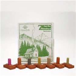 ISHOM Bricks 7 EARTHY HIMALAYA Incienso, Aromatika (ИШОМ Набор ГИМАЛАЙСКАЯ ЗЕМЛЯ из 7 ВИДОВ ароматических брикетов, Ароматика), 1 уп.
