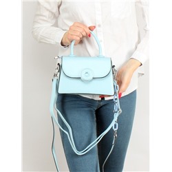 Сумка женская искусственная кожа Ch&K-8618,  1отд,  2плеч/рем,  голубой 255090