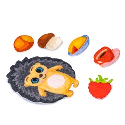 Набор из фетра на липучках "Дом Ежика" (европодвес)