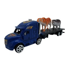 Автовоз (инерцион.) + 2 животных 33*10см / коробка 120-6