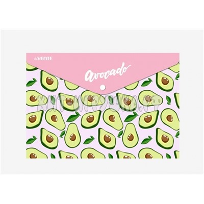 Папка конверт на кнопке А4 150 мкм непрозр. Pink Avocado deVente 3079271, 3079271