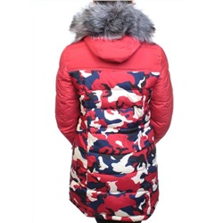 FT-16-082 Пуховик женский зимний (синтепух, искусственный мех) размер S - 42 российский