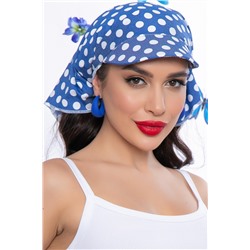 Косынка с козырьком (блю/горох) КК25