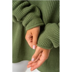 Женский свитер оверсайз с V-образным вырезом Happyfox