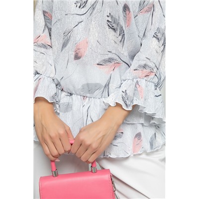 Блуза "Эндрита" (светло-серая) Б5583