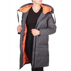 GWD21336P DARK GRAY Пальто зимнее женское PURELIFE (200 гр .холлофайбер) размеры 46-48-50-52-54