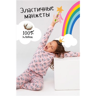 Пижама Коала Алла дл. рукав (Розовый)