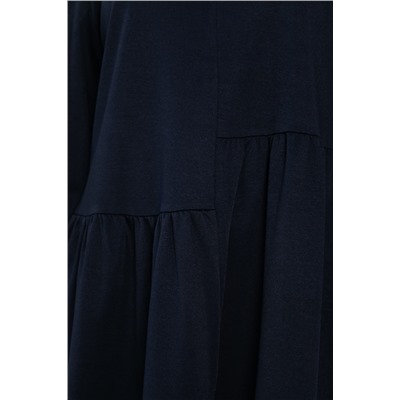 Платье бохо трикотажное Млада (темно-синее) П14411-8М