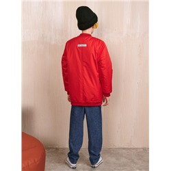 Бомбер демисезонный для мальчика "Френд" красный