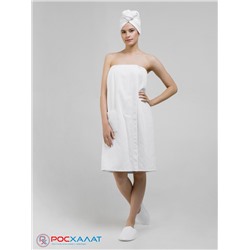 Женский махровый банный комплект (парео на пуговицах и чалма) К-26 (1)