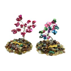 Дерево счастья с перламутром тониров. среднее 100*100*115мм