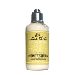 Body Lotion JASMINE & SAFFRON, Indian Khadi (Антивозрастной лосьон для тела ЖАСМИН И ШАФРАН, Для сияющей и здоровой кожи, Индиан Кхади), 200 мл.