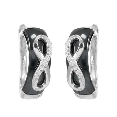 Серьги из серебра керамика, МКВ135