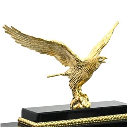 Настольный набор из обсидиана "Орел" 1300*600*360мм