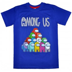 Футболка подростковая "Among Us Party" (синий)