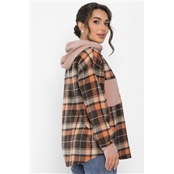 Рубашка Больше чем стиль НЬЮ (коричневая) Б13907-50М