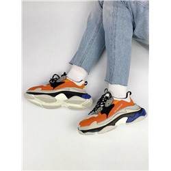 Кроссовки Balenciaga Triple S Orange\Blue