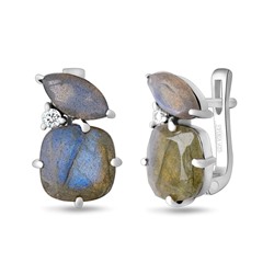 Серьги, лабрадорит, Диор