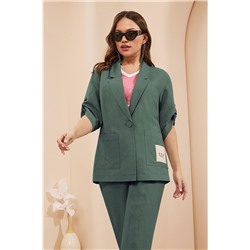 Lissana 4673 хаки-розовый, Брюки,  Блуза,  Жакет