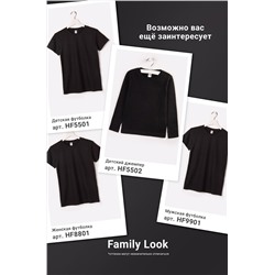 Детская однотонная футболка Happyfox