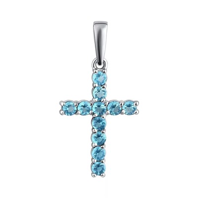 Подвеска из серебра куб.циркон., Л-29358г