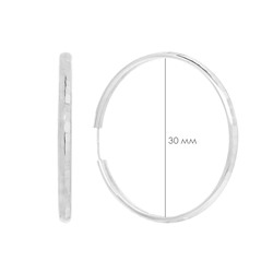 Серьги из серебра без вставки, А-2500230