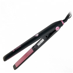 Щипцы для выпрямления волос 30 Вт DELTA DL-0534 черные с розовым