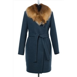 02-2951 Пальто женское утепленное (пояс)