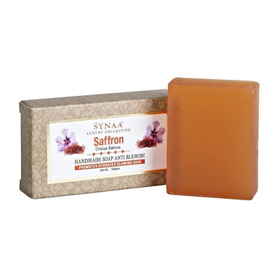 SAFFRON Handmade Soap Anti Blemish, Aasha Herbals (ШАФРАН мыло ручной работы от пятен, Ааша Хербалс), 100 г.