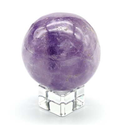 Шар из аметиста, диаметр 52-54мм, 210гр, сорт 2
