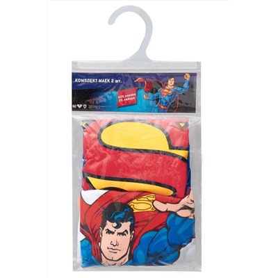 Комплект маек 22748 детских (2 шт.) SUPERMAN (Белый/синий)