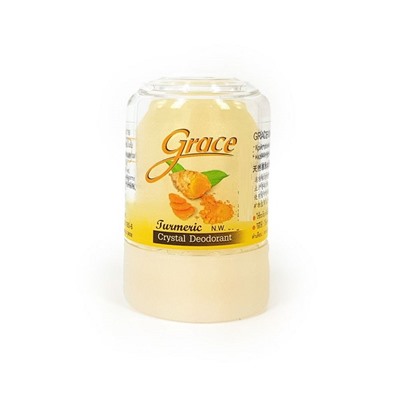 TURMERIC Crystal Deodorant, Grace (КУРКУМА кристальный алунитовый дезодорант, Грэйс), 70 г.