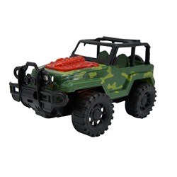 Джип Военнный (инерцион.) открытый 14*8см / пакет 662A