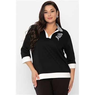 Блуза Алика (черная) Б14239-20М