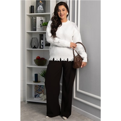 Свитер рваный Наиль (белый) Б14420-13М