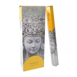 Premium Incense Sticks EROTIC, Aromatika (Премиум ароматические палочки ЭРОТИКА, Ароматика), шестигранник, 20 г.
