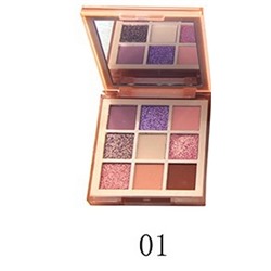Тени д/век 9-цв. компактные 1235  т.01 NUDE Light Farres
