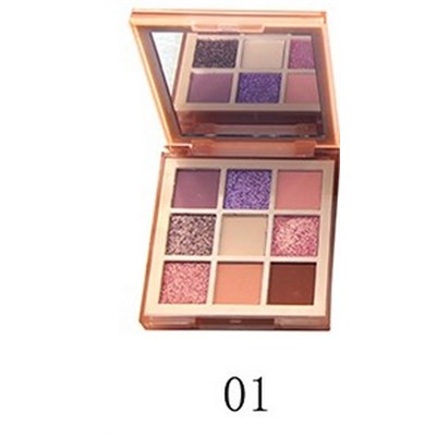 Тени д/век 9-цв. компактные 1235  т.01 NUDE Light Farres