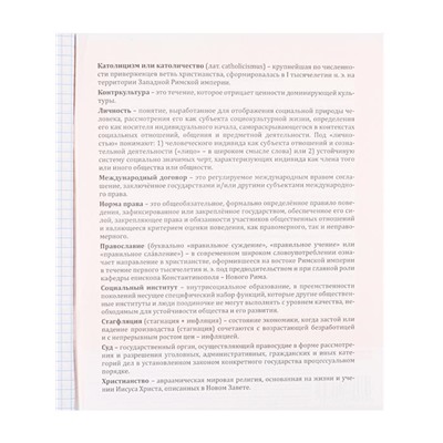 Тетрадь Предмет клетка  ОБЩЕСТВОЗНАНИЕ 48 л /I`M A PRO Проф-Пресс 48-0941