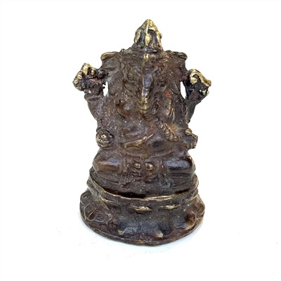 ГАНЕШ НА ЛОТОСЕ (бронза, 5,5 см.), 1 шт.