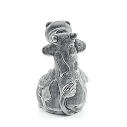 Фигурка из мрамолита "Корова сидит (шарж)" 55*48*80мм