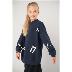 Свитшот оверсайз для девочки из футера трехнитки Happyfox