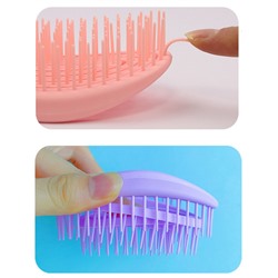 Расческа массажная компактная распутывающая 11*7 см.